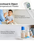 Non Contact Forehead Thermometer For Baby And Adults, FDA Cleared, Medical Grade Accuracy, Fast Fever Check, Family Friendly Infrared Thermometer For Home Use, infant forehead reading