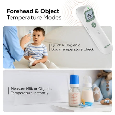 Non Contact Forehead Thermometer For Baby And Adults, FDA Cleared, Medical Grade Accuracy, Fast Fever Check, Family Friendly Infrared Thermometer For Home Use, infant forehead reading