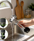 Kitchen Beast 1200W Handheld Immersion Blender Kit with Five Must Have Attachments for quick soup blending, under faucet washing.