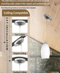 Adjustable 3 Pack Indoor Mini Hanging Kitchen Island Pendant Lights With 4.75 Inch Frosted Glass Shade In Brushed Nickel