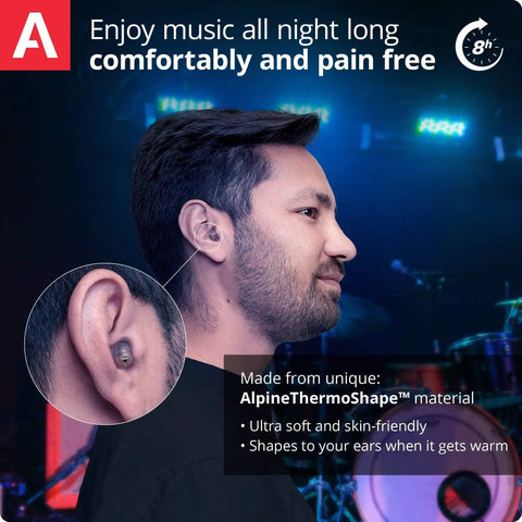MusicSafe Pro High Fidelity Earplugs For Musicians With Three Interchangeable Filter Sets 16 19 And 22 dB For Crystal Clear Sound And Real Hearing Protection While Gigging On Stage Or DJing In Clubs