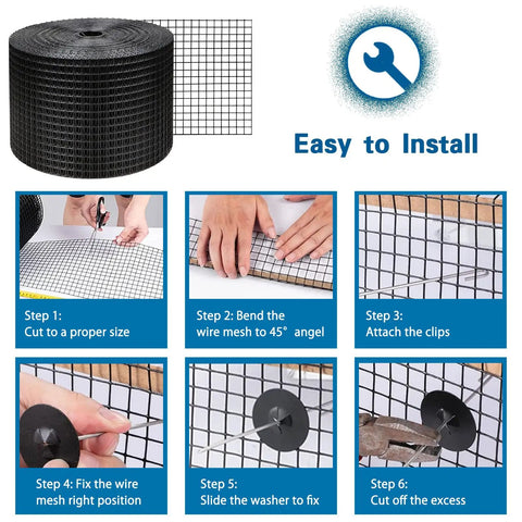 Heavy Duty Solar Panel Bird Guard Mesh 6 Inch By 100 Feet 19 Gauge Pvc Coated Wire Barrier installation guide steps.