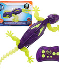 Rad Glow In The Dark Gecko Wall Climber Robot Toy with remote control and packaging displayed