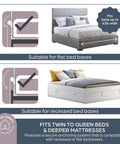 Fold Down Bed Rail For Toddlers, Fits Queen Size Mattress, Suitable for Recessed and Flat Bed Bases, Home Safety Diagram