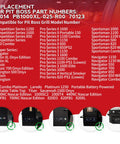 Replacement RTD Temperature Sensor Probe for Pit Boss Horizontal Controller, model compatibility list and probe images
