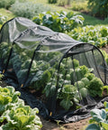 Black hexagonal mesh mosquito netting covering garden plants, Dope Black Hexagonal Mesh Mosquito Netting For Balcony And Patio