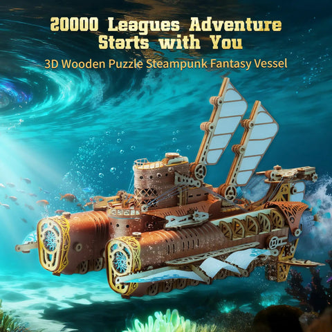 Steampunk Airship 3D Wooden Puzzle Kit For Adults And Teens DIY Voyage Model Dope Home Decor Display A Creative Gift