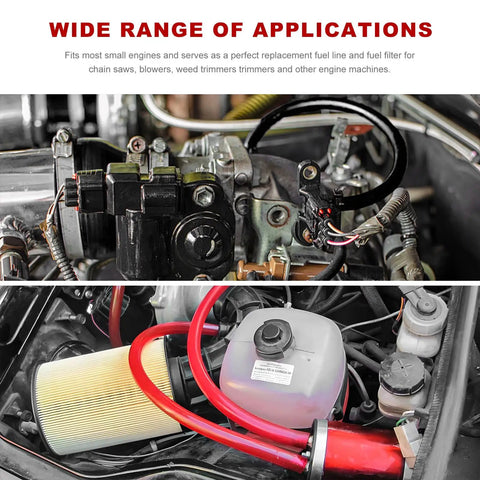 Blue Silicone Fuel Line Hose Tube For Motorcycle ATV Dirt Bike And Pit Bike Flexible Anticorrosion Gas Line And Gasoline Hose Soft High Performance Vacuum Tubing Replacement For Durable Fuel System installed in engine compartment