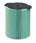 Five Layer HEPA Replacement Filter For Five To Twenty Gallon Wet Dry Vacuums Pleated Design Delivers Superior Dust Capture And Cleaner Indoor Air, vertical view