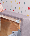Versatile 100 Piece Round PVC Floor Protectors With Quiet Glide And Noise Reduction installed on sofa leg base.