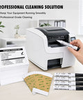 Upgrade ID Card Printer Game With This Complete Maintenance Kit featuring thermal printer cleaning pens and technical wipes.