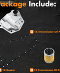 CVT Transmission Filter And Oil Pan Gasket Kit Compatible With Jeep Nissan Dodge Mitsubishi Models package components