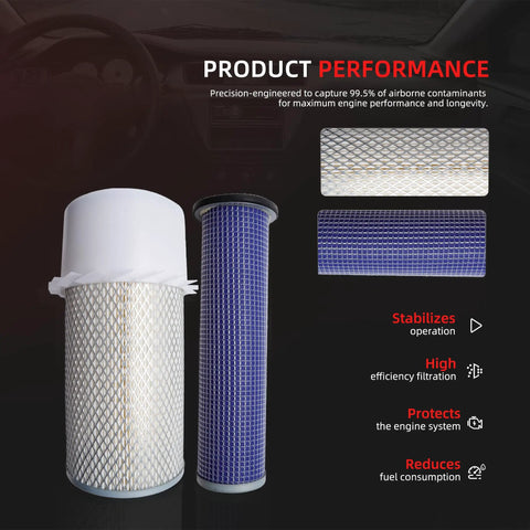 Maintenance Filters Kit For Skid Steer Loader LX465 LX485 LX565 LX665 L465 L565 LS140 LS150 air filters product performance