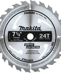 7 1/4 Inch 24 Tooth Carbide Tipped Circular Saw Blade With ATAF Tooth Design For Precision Framing And General Purpose Cuts, Ultra Thin Kerf For Smoother Cuts And Less Drag, Hardened Plate, 10 Pack