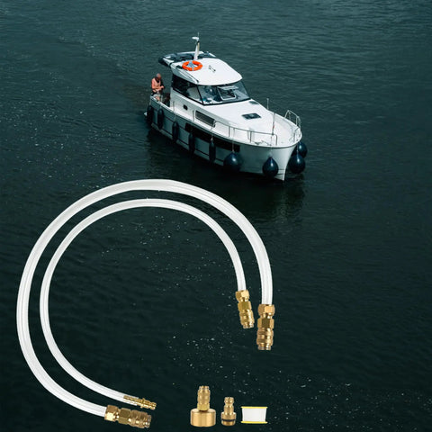 Hydraulic Steering Bleed Kit With Quick Connect Filler Hose For All Outboard Sterndrive And Inboard Systems Universal Refilling And Bleeding Tool For Smooth Reliable Steering Maintenance