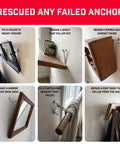 Heavy Duty Drywall Anchor Repair Kit To Slap Over Pulled Out Holes for fixing furniture and shelves in various scenarios.