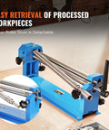 Heavy Duty Slip Roll Machine With 24 Inch Forming Width And 16 Gauge Capacity, showing detachable rollers on a workbench