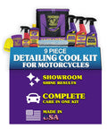 Motorcycle Detailing Kit Complete 82 Oz Exterior Cleaning Set With Mist N Shine Bug Remover Bike Wash Polish And Microfiber Cloth