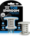 Gray Bathtub Drain Hair Catcher In-Drain Tub Strainer for clog prevention, captures hair, easy clean, fits 1.4 to 1.75 inch drains
