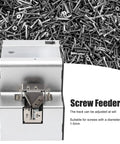 Screw Feeder And Arranging Machine For M1.0 To M5.0 Screws displaying the front view with pile of screws in the background.