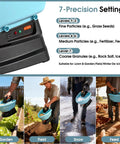 Handheld Electric Seed Spreader For Lawns Cordless 3L Capacity With 7.2V Battery 135 Degree Spread Angle 7 Settings use scenes