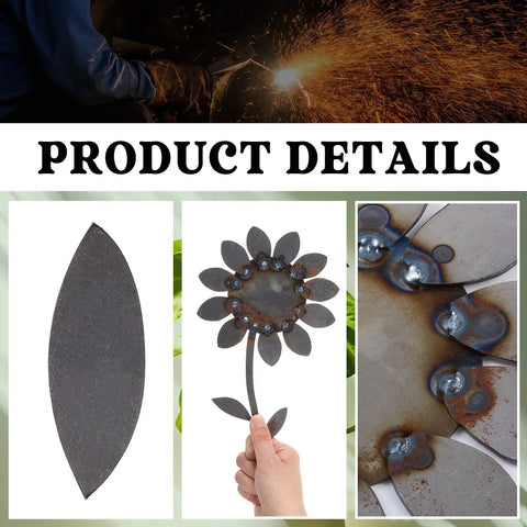 DIY Flower Welding Kit for Metal Art: 16 Gauge Stainless Steel Practice Weld Set with 12 Inch Flower Project details