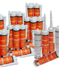 Instant Grab Ceiling Tile Adhesive For Wall Panels And Crown Molding, Heavy-Duty Water-Resistant Glue, 24-pack tubes