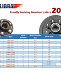 Badass Heavy Duty Trailer Hub Drum Pair With 12 By 2 Inch Self Adjusting Electric Brakes Fits 6 On 5.5 Bolt Pattern table overview.