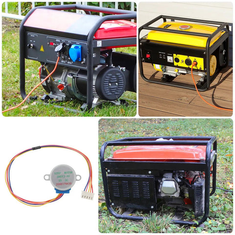 Two Pack 5V Four Wire Stepper Motor High Torque For Cnc Milling And Stage Lights Rock Solid Frame Quick Install Smooth Ride Reliable Power Premium Package with color wires.