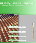 Personalized Bamboo Golf Tees Set From 100 To 1000 Pieces, Custom Text or Logo Printed On 3-1/4 Inch, Enhanced Printing Quality