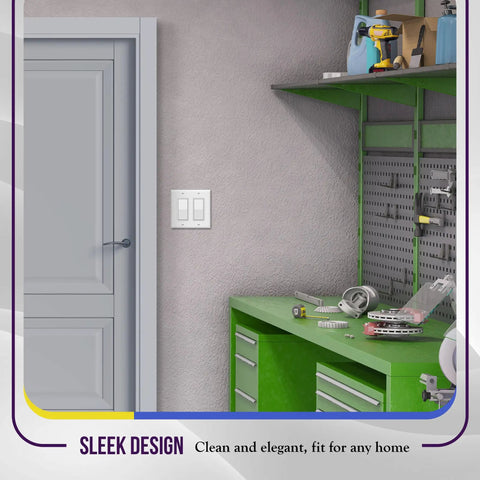 Illuminated Decorator Paddle Light Switch Single Pole No Fuss Push In Or Side Wiring Copper Wire Only Grounding Screw