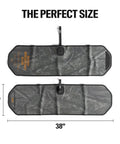 Ultimate Golf Towel With Built In Scrub Core Pad And Quick Release Magnetic Tablet For Safe Groove Cleaning 11x38 inches