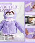 Tween First Period Starter Kit For Girls Aged Nine To Twelve With Comfort Essentials includes purple microwavable sloth toy.