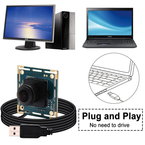 Ultra High Resolution 8MP USB Camera Module With 180 Degree Fisheye Wide Angle Lens for Computer Raspberry Pi and Mac IMX179 4K