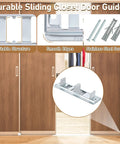 Four Pack Sliding Closet Door Floor Guides For Centering Panels On Tracks And Providing Side Support, Compatible With N 6560