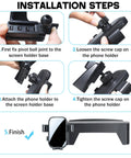 Installation steps for Honda Accord 12.3 Inch Screen Car Phone Holder Mount For 2023 2024 2025 2026 Models with phone holder details