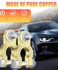 Heavy Duty Battery Terminal Clamps With Pure Copper Ends And Anti Corrosion Pads M8 Bolt Top Post Style For Car Truck Boat Marine RV And Other Vehicles Durable Electrical Connectors 1 Pair