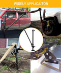 Heavy Duty Farm Jack 60 Inch Utility Lifting Tool For Tractor Truck SUV ATV UTV Off Road Recovery 6600 Lbs Capacity shown in action