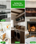 Self Adhesive Kitchen Backsplash Tiles With Marble Look For Quick Kitchen Remodel Peel And Stick 12 By 12 Inch Sheets Ten Tiles No Grout Needed Easy Install 40 Percent More Coverage Durable Cleanable Marble Finish for various spaces like kitchen, sink, laundry, and fireplace