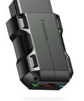 Bluetooth OBD2 Scanner With Bi-Directional Control For iOS And Android, angled view of sleek device design