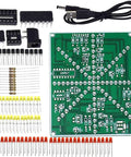 LED Flowing Lights Soldering Practice Board Kit For Electronics DIY Projects With Adjustable Speed Water Lamp Effect Beginner Friendly High Quality PCB With Clearly Marked Components Ideal Soldering Practice And Electronics Learning components displayed