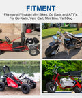 Various off-road vehicles compatible with the Go Kart Brake Band Kit 4 and a Half Inch Replacement Drum Brake Band With Pin