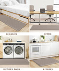 Anti Fatigue Kitchen Mat Cushioned Comfort Floor Mat 2 Pack Water Resistant Non Slip Ergonomic Standing Rug for multiple rooms