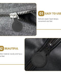 Top Level Black Aluminum Zipper Pull Tabs For Backpacks And Travel Luggage Smooth Glide Heavy Duty Replacement Hardware Zero Stress DIY Quick Upgrade Set on fabric and leather zippers.