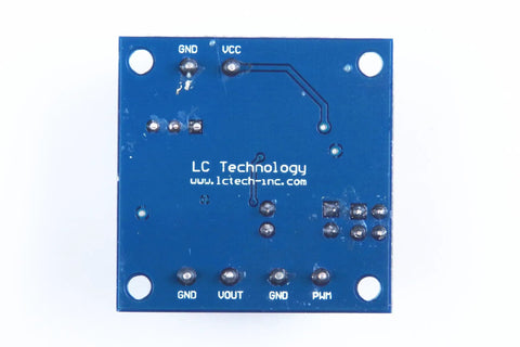Back view of PWM To Voltage Module Converts PWM To Analog 0 To 10 Volt Signal For PLCs And Industrial Control Panels