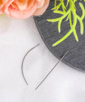Two Piece Piercing Taper Set For 20G Flat Back Insertion Tools Stainless Steel Threadless Insertion Pins, curved and straight