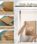 8 Pack Of 11 By 14 Inch Mdf Boards Exactly One Quarter Inch Thick With Pretty Dang Smooth Unfinished Sides And Solid Sanded Edges For Diy Carpentry Work You Gonna Absolutely Love, shown in crafting and customization.