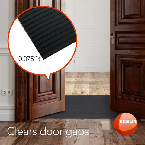 Embossed Wide Rib Waterproof Vinyl Floor Runner Heavy Duty Protector Mat For Indoor Outdoor Use 27 Inch By 6 Foot With Anti Slip Backing To Guard Hardwood Floors Tile Laminate Garage Entryway Kitchen