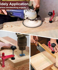 Beefy 20mm Woodworking Clamp Set with red protective pads used in cutting, drilling, and sanding applications on wood surfaces.