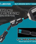 Close-up of a magnetic nut driver in use, part of the 27 Piece Magnetic Nut Driver Set With Ratcheting T Handle All In One Fastening Kit.